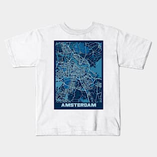 Amsterdam - Netherlands Peace City Map Kids T-Shirt